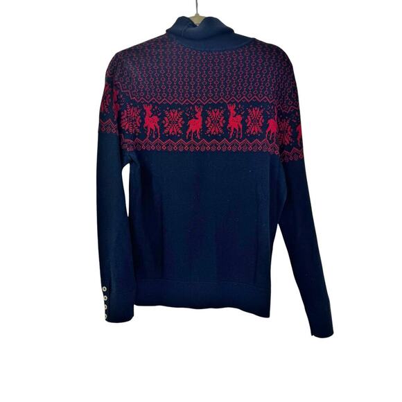 Tommy Hilfiger Snowflake Stella Turtleneck Sweater Sky Captain Size S NWOT - Picture 5 of 11